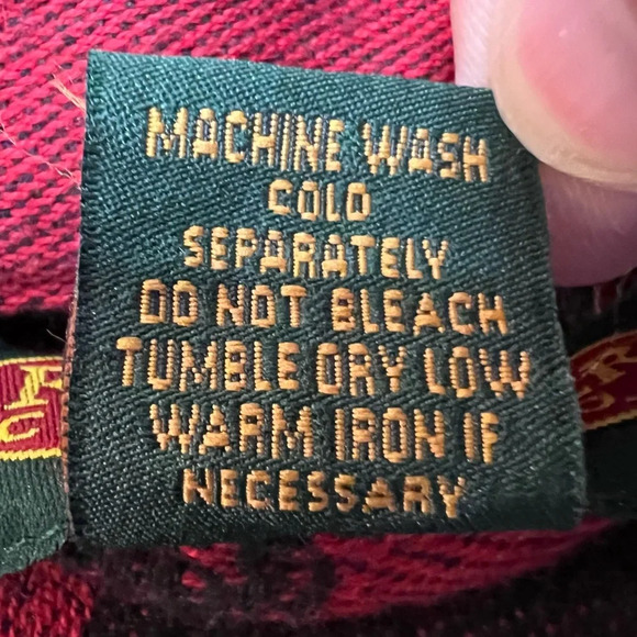 Flyshacker Vintage Men’s Clothing Company Red Black Bear Tie Robe. Size Large. - Picture 13 of 13